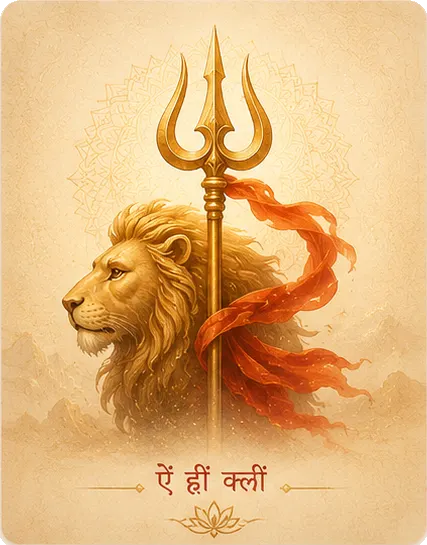 Sacred Mahishasura Mardini representation